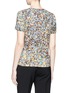 Back View - Click To Enlarge - VICTORIA BECKHAM - Marble print crepe T-shirt