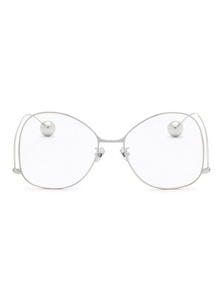 Main View - Click To Enlarge - JINNNN - Sphere tip butterfly metal optical glasses