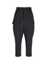 Main View - Click To Enlarge - RICK OWENS  - 'Cargo' drop crotch cropped suiting pants