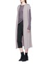Figure View - Click To Enlarge - RICK OWENS  - Belted sleeveless hooded open front long cardigan