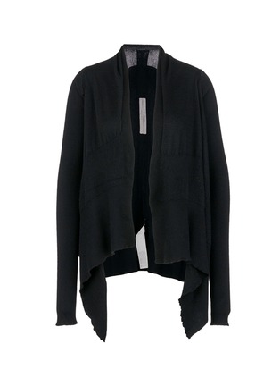 Main View - Click To Enlarge - RICK OWENS  - 'Medium Wrap' cashmere open front cardigan