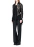 Figure View - Click To Enlarge - RICK OWENS  - 'Medium Wrap' cashmere open front cardigan