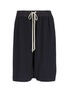 Main View - Click To Enlarge - RICK OWENS  - 'Pods' drop crotch crepe shorts