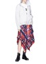 Figure View - Click To Enlarge - SACAI - Oversized zip hoodie