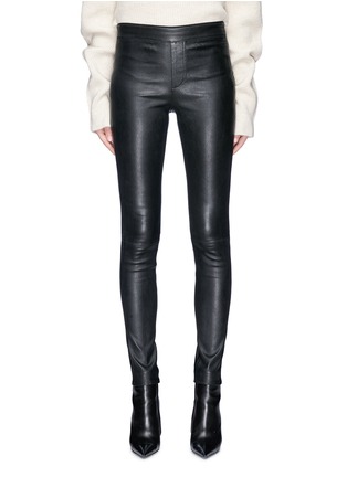 Main View - Click To Enlarge - HELMUT LANG - Lambskin leather leggings