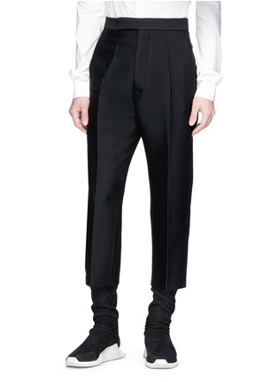 Front View - Click To Enlarge - RICK OWENS  - Cropped twill pants