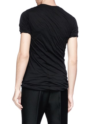 Back View - Click To Enlarge - RICK OWENS  - Stone wash T-shirt