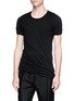 Front View - Click To Enlarge - RICK OWENS  - Stone wash T-shirt