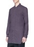 Front View - Click To Enlarge - RICK OWENS  - 'Faun' oversized shirt
