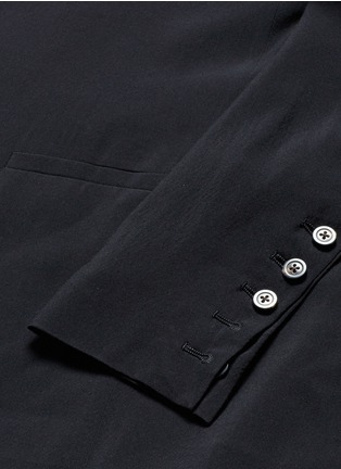 Detail View - Click To Enlarge - RICK OWENS  - Draped back wool-silk soft blazer