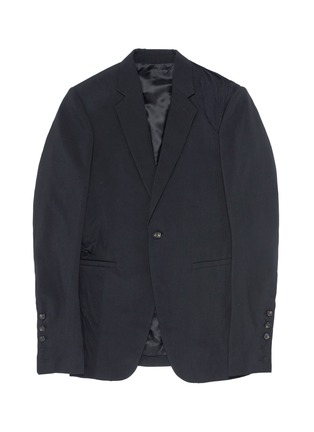 Main View - Click To Enlarge - RICK OWENS  - Draped back wool-silk soft blazer