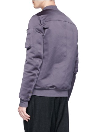 Back View - Click To Enlarge - RICK OWENS  - Stone wash down bomber jacket