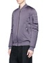Front View - Click To Enlarge - RICK OWENS  - Stone wash down bomber jacket
