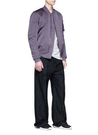 Figure View - Click To Enlarge - RICK OWENS  - Stone wash down bomber jacket