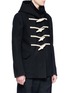 Front View - Click To Enlarge - RICK OWENS  - Toggle-and-loop melton pea coat