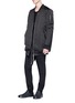 Figure View - Click To Enlarge - RICK OWENS  - Stone wash long down bomber jacket