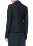 Back View - Click To Enlarge - RICK OWENS  - Cropped soft blazer