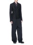 Figure View - Click To Enlarge - RICK OWENS  - Cropped soft blazer