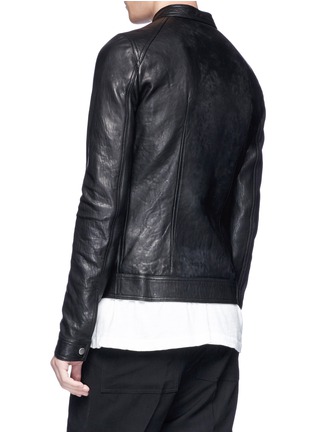 Back View - Click To Enlarge - RICK OWENS  - Ram leather jacket