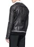 Back View - Click To Enlarge - RICK OWENS  - Lambskin leather jacket