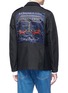 Back View - Click To Enlarge - DRIES VAN NOTEN - 'Bandana' fox patch melton shirt jacket