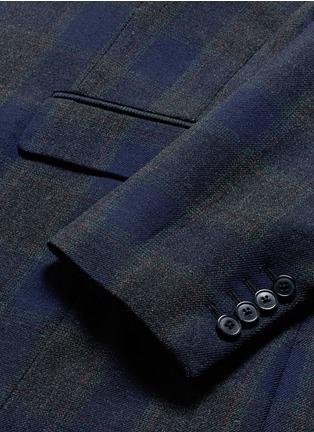 Detail View - Click To Enlarge - DRIES VAN NOTEN - 'Kline' check plaid wool twill suit
