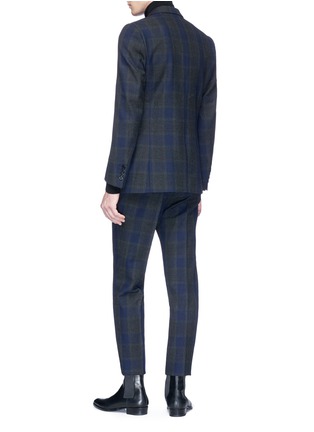 Back View - Click To Enlarge - DRIES VAN NOTEN - 'Kline' check plaid wool twill suit