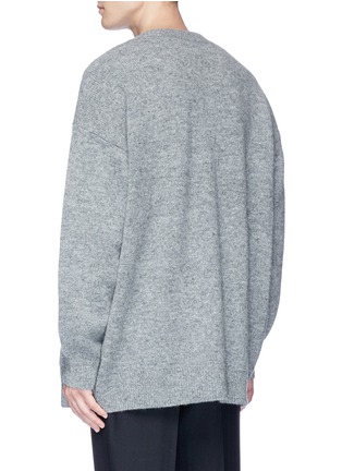 Back View - Click To Enlarge - DRIES VAN NOTEN - 'Taxes' oversized wool cardigan