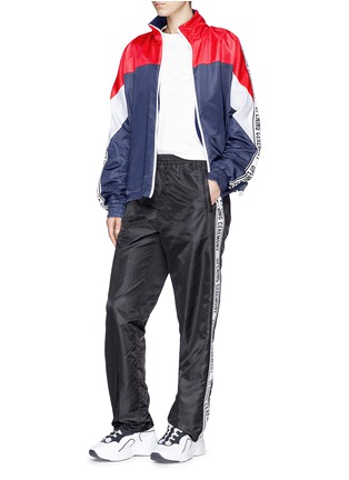 Detail View - Click To Enlarge - OPENING CEREMONY - 'Warm Up' logo jacquard unisex track pants
