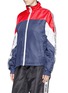 Front View - Click To Enlarge - OPENING CEREMONY - 'Warm Up' logo jacquard colourblock unisex track jacket