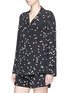 Figure View - Click To Enlarge - EQUIPMENT - 'Lillian' star print silk crepe pyjama set