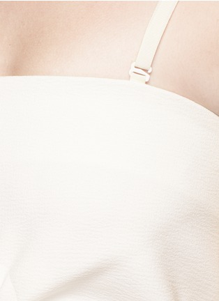 Detail View - Click To Enlarge - ELISSA MCGOWAN - 'Hepworth' cutout front strapless crepe midi dress