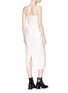 Figure View - Click To Enlarge - ELISSA MCGOWAN - 'Hepworth' cutout front strapless crepe midi dress