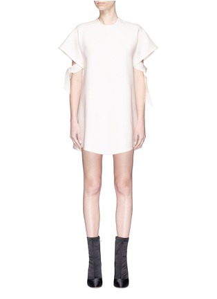 Main View - Click To Enlarge Main View - Click To Enlarge - Elissa McGowan - 'Atoll' tie sleeve crepe mini dress