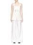 Main View - Click To Enlarge - ELISSA MCGOWAN - 'Naturalist' lace-up split front camisole top