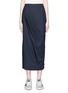 Main View - Click To Enlarge - UAL: CENTRAL SAINT MARTINS | PHVLO - Drawcord outseam pleated midi skirt