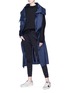 Figure View - Click To Enlarge - UAL: CENTRAL SAINT MARTINS | PHVLO - Convertible drawcord maxi coat dress