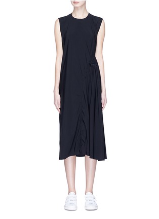 Main View - Click To Enlarge - UAL: CENTRAL SAINT MARTINS | PHVLO - Drawcord ruched jersey midi dress
