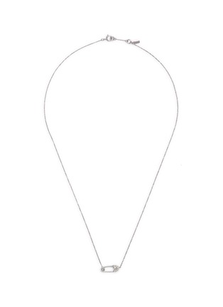 Main View - Click To Enlarge - BAO BAO WAN - Safety Pin' diamond 18k white gold pendant necklace