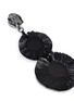 Detail View - Click To Enlarge - OSCAR DE LA RENTA - 'Raffia Disk' tiered drop clip earrings