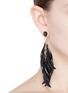 Figure View - Click To Enlarge - OSCAR DE LA RENTA - Sickle drop fringe earrings