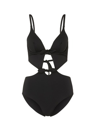 Main View - Click To Enlarge - 73318 - Bow cutout front one-piece swimsuit