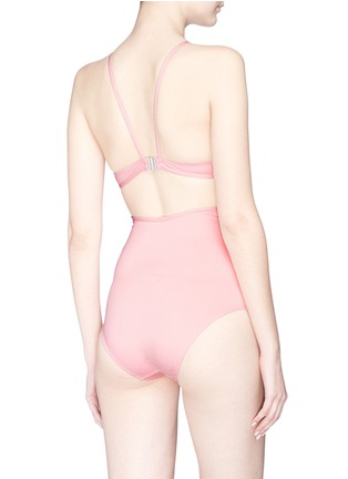 Back View - Click To Enlarge - 73318 - Cutout waist one-piece swimsuit
