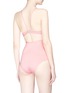 Back View - Click To Enlarge - 73318 - Cutout waist one-piece swimsuit