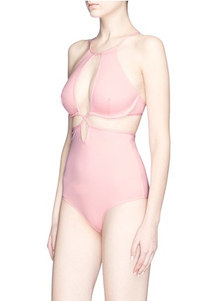 Figure View - Click To Enlarge - 73318 - Cutout waist one-piece swimsuit