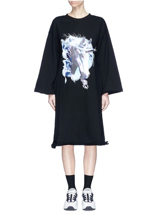 Main View - Click To Enlarge - GROUND ZERO - 'Unicorn' print sweat dress