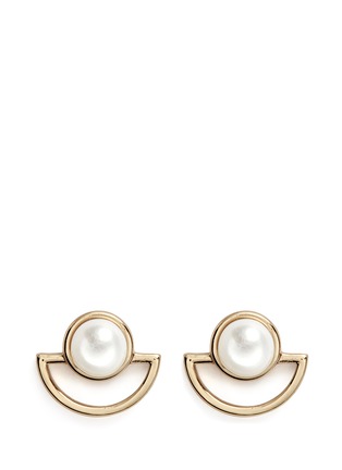 Main View - Click To Enlarge - LULU FROST - 'Lilas' freshwater pearl stud earrings