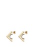 Main View - Click To Enlarge - LULU FROST - 'Avron' glass crystal pavé cutout stud earrings