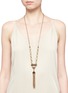 Figure View - Click To Enlarge - LULU FROST - Chatelet' mix gemstone tassel necklace
