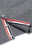 Detail View - Click To Enlarge - THOM BROWNE  - Intarsia stripe cashmere cropped cardigan